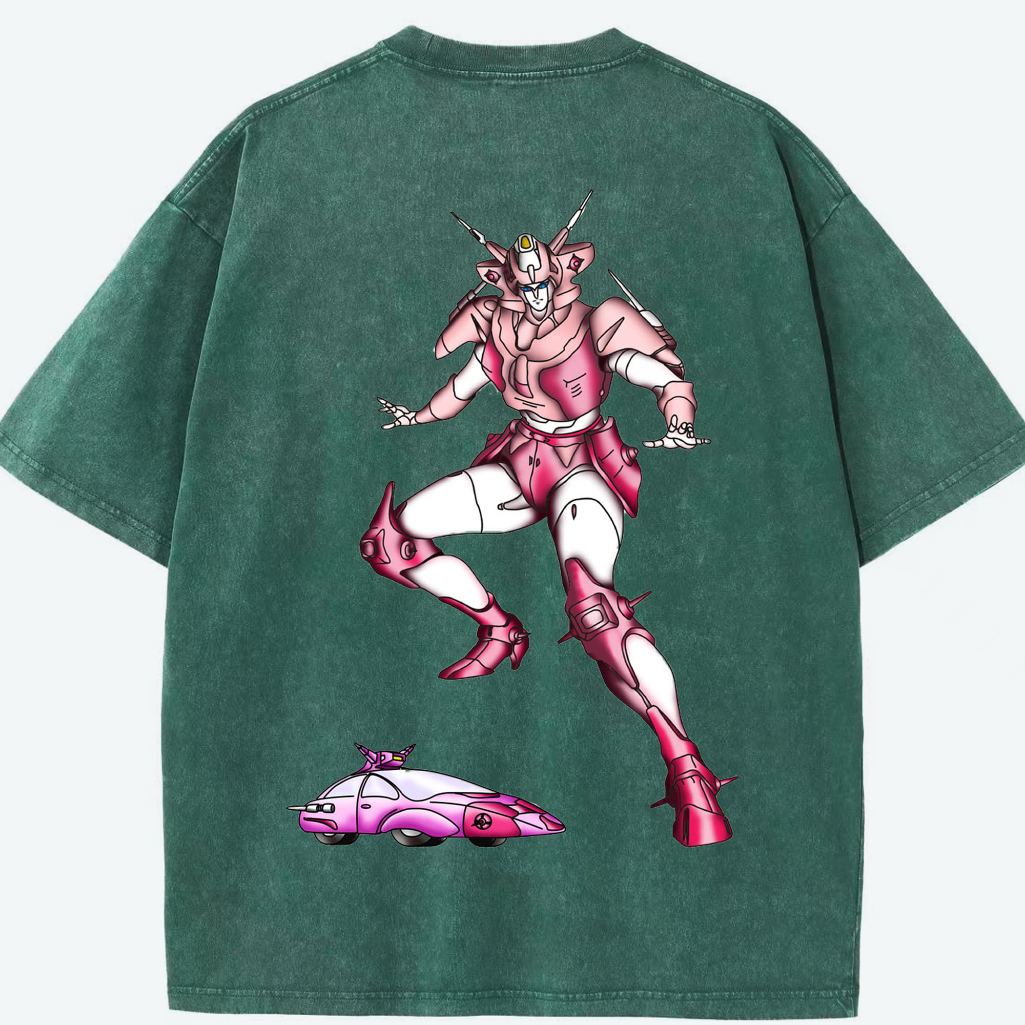 （画像用）  綿100% ヴィンテージ風 半袖Tシャツ（背面プリント）